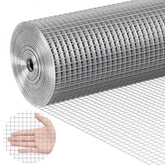 Hardware Cloth 24in x 100ft 19 Gauge Half Inch Hot Dipped Galvanized Wire Mesh Roll for Chicken Fencing Rabbit Cages Garden and Rodent Control